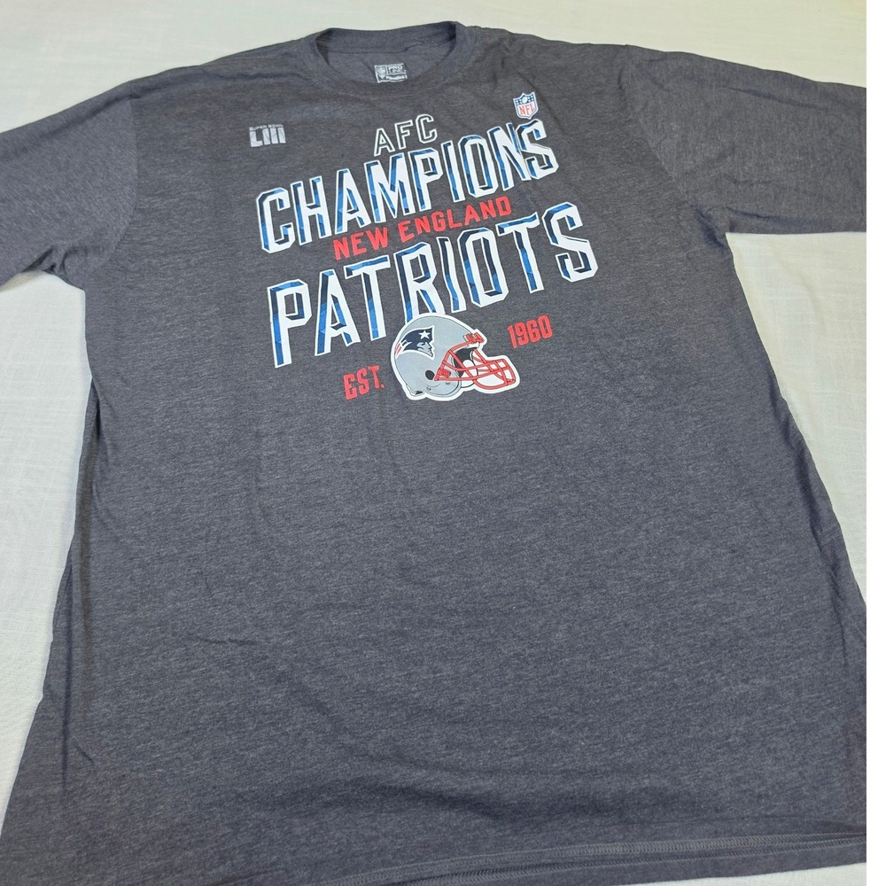 NFL Pro Line New England Patriots AFC Champions Super Bowl LIII T-Shirt 2XLT